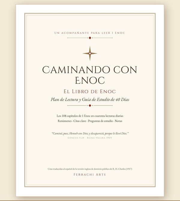 Portada de Caminando con Enoc: El Libro de Enoc, Plan de Lectura y Guía de Estudio de 40 Días